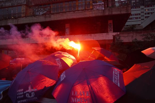 Demonstration in Hannover.