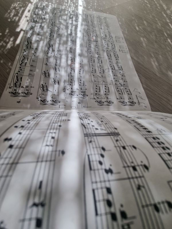 My piano sheet music.