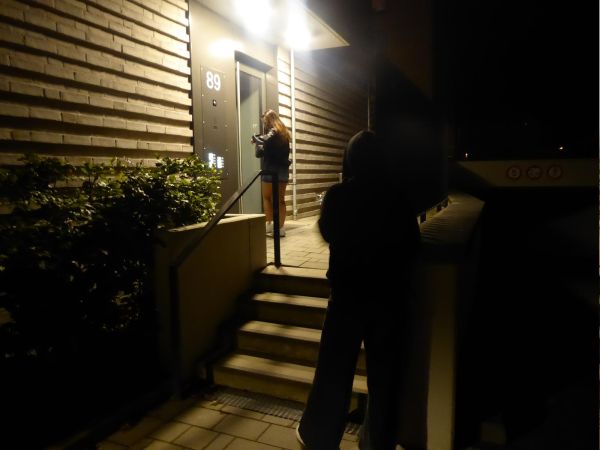 Beobachtung vor der Haustür