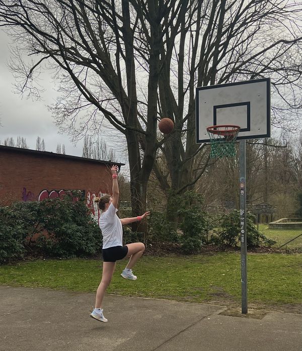 Beim Basketballtraining