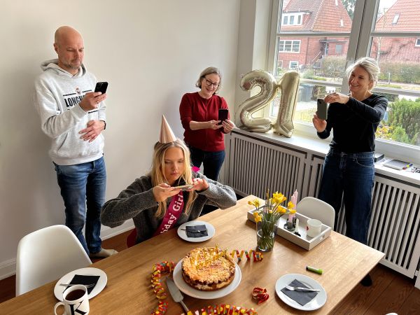 Der Moment wird festgehalten