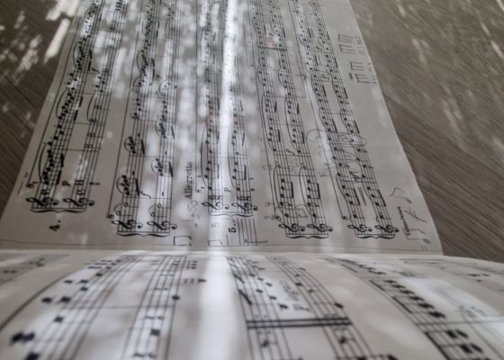 My piano sheet music.